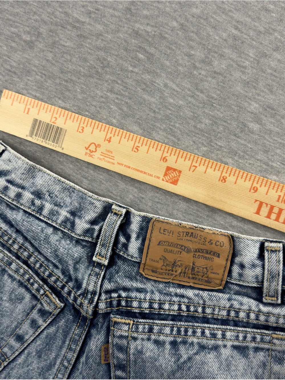 Levi’s USA acid wash mom jeans vintage 80s tapered fit - Picture 10 of 15